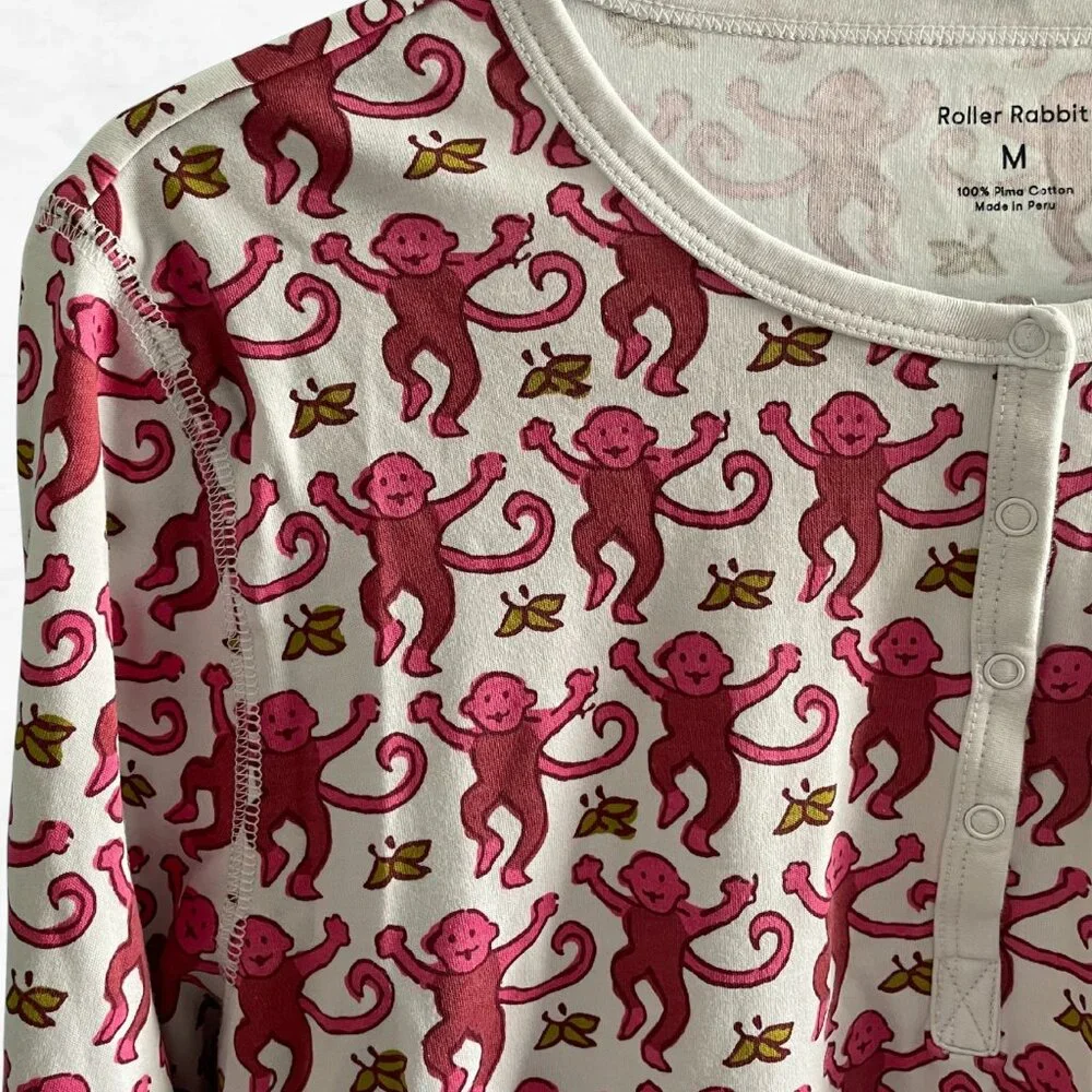 Roller Rabbit Monkey Pajama Top - Picture 4 of 7